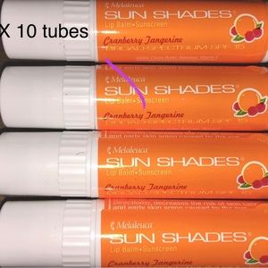 10 x Melaleuca CRANBERRY TANGERINE 
Lip Balm SPF 15 Stocking Stuffers